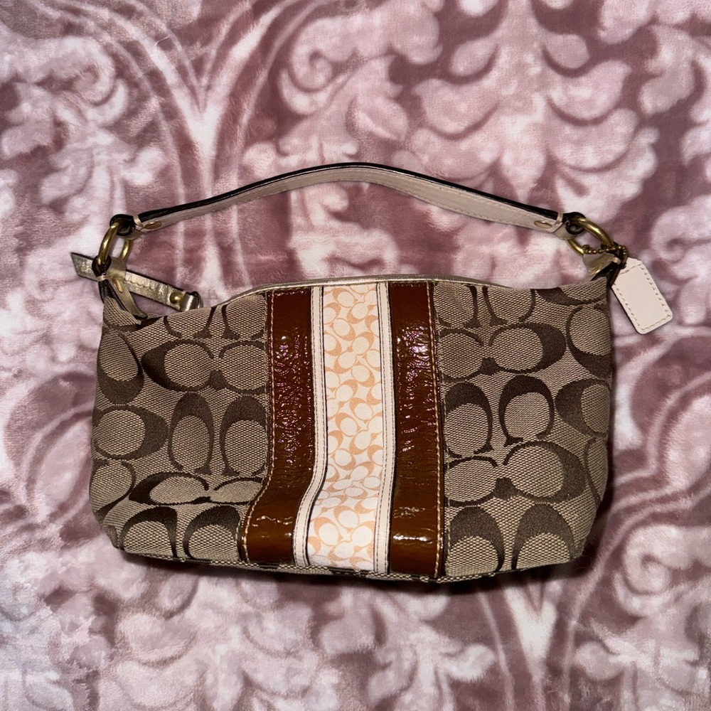 Vintage Coach mini bag with monogram print